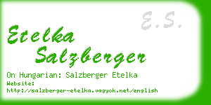 etelka salzberger business card